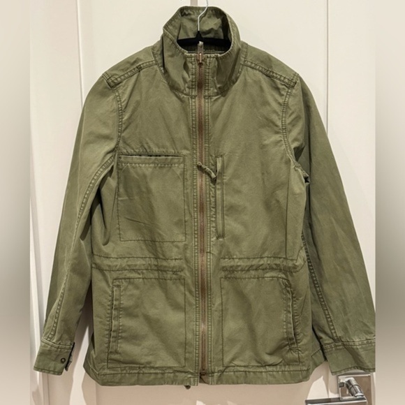 Madewell Fleet Utility Button Up Jacket Desert Olive Green Size M. Boho H - Picture 1 of 8